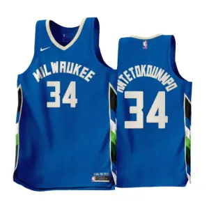 Nike Milwaukee Bucks Giannis Antetokounmpo 34 Miesten Pelipaita City Edition 2022-23 Swingman Sininen Nike Milwaukee Bucks Giannis Antetokounmpo 34 Miesten Pelipaita City Edition 2022-23 Swingman Sininen