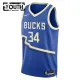Nike Milwaukee Bucks Giannis Antetokounmpo Lasten Pelipaita City Edition 2024-25 Swingman Sininen