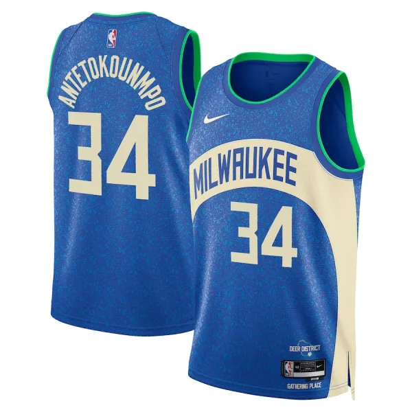 Nike Milwaukee Bucks Giannis Antetokounmpo Miesten Pelipaita City Edition 2023-24 Swingman Nike Milwaukee Bucks Giannis Antetokounmpo Miesten Pelipaita City Edition 2023-24 Swingman