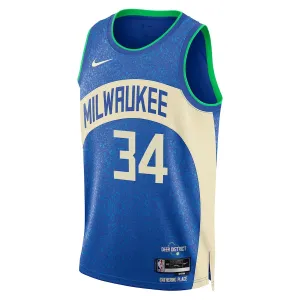 Nike Milwaukee Bucks Giannis Antetokounmpo Miesten Pelipaita City Edition 2023-24 Swingman