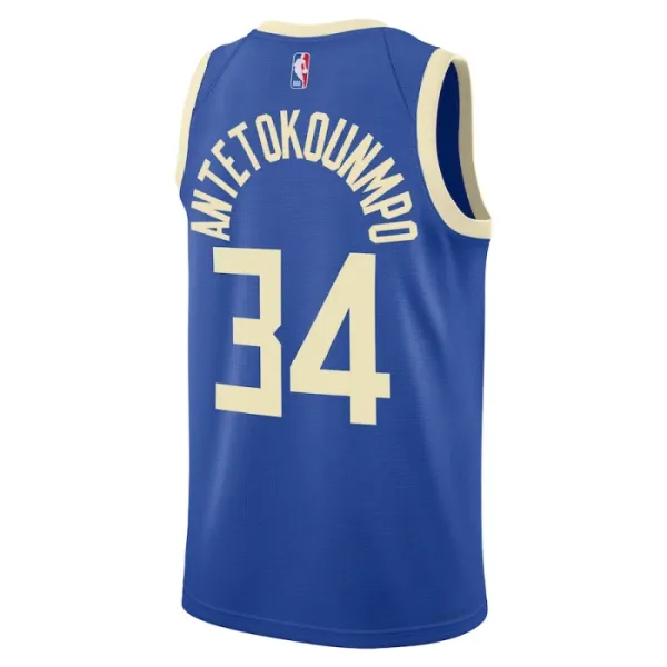 Nike Milwaukee Bucks Giannis Antetokounmpo Miesten Pelipaita City Edition 2024-25 Swingman Sininen