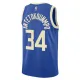 Nike Milwaukee Bucks Giannis Antetokounmpo Miesten Pelipaita City Edition 2024-25 Swingman Sininen