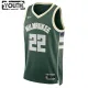 Nike Milwaukee Bucks Khris Middleton 22 Lasten Pelipaita Icon Edition Swingman Vihreä