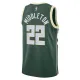 Nike Milwaukee Bucks Khris Middleton 22 Miesten Pelipaita Icon Edition Swingman Vihreä