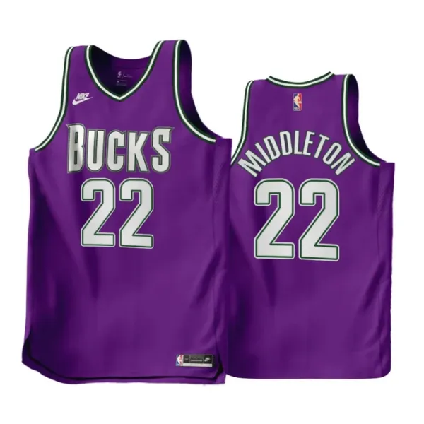 Nike Milwaukee Bucks Khris Middleton 22 purple Miesten Pelipaita Classic Edition 2022-23 Swingman Nike Milwaukee Bucks Khris Middleton 22 purple Miesten Pelipaita Classic Edition 2022-23 Swingman