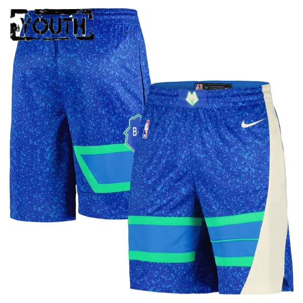 Nike Milwaukee Bucks Lasten Shortsit City Edition 2023-24 Swingman Nike Milwaukee Bucks Lasten Shortsit City Edition 2023-24 Swingman