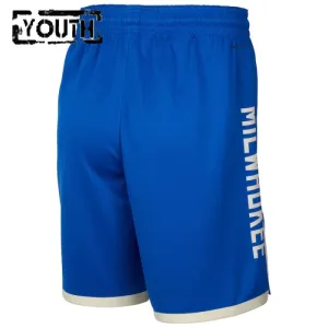 Nike Milwaukee Bucks Lasten Shortsit City Edition 2024-25 Swingman