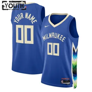 Nike Milwaukee Bucks Personoitava Lasten Pelipaita City Edition 2022-23 Swingman