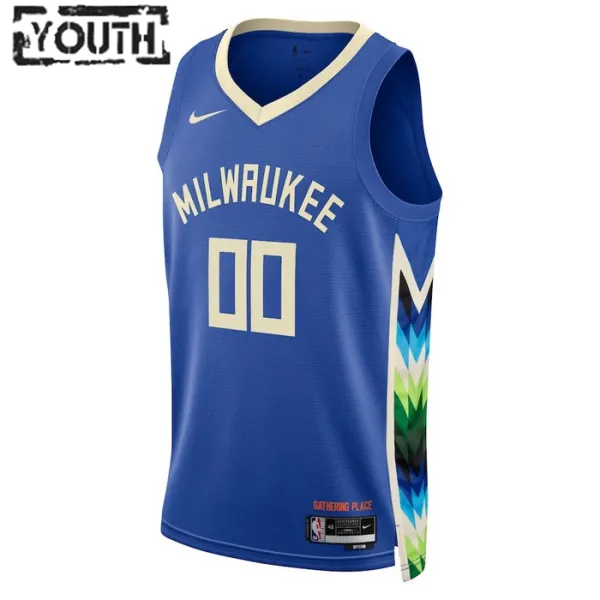 Nike Milwaukee Bucks Personoitava Lasten Pelipaita City Edition 2022-23 Swingman