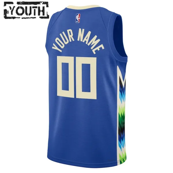 Nike Milwaukee Bucks Personoitava Lasten Pelipaita City Edition 2022-23 Swingman