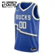 Nike Milwaukee Bucks Personoitava Lasten Pelipaita City Edition 2024-25 Swingman Sininen