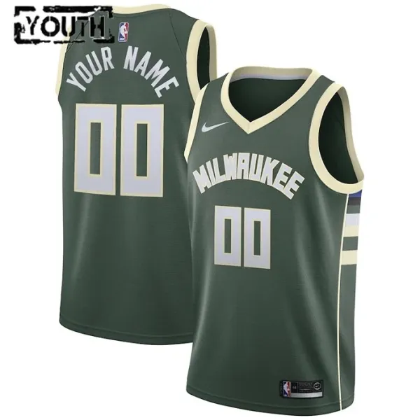 Nike Milwaukee Bucks Personoitava Lasten Pelipaita Icon Edition Swingman Vihreä Nike Milwaukee Bucks Personoitava Lasten Pelipaita Icon Edition Swingman Vihreä