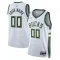 Nike Milwaukee Bucks Personoitava Miesten Pelipaita Association Edition Swingman Valkoinen