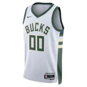 Nike Milwaukee Bucks Personoitava Miesten Pelipaita Association Edition Swingman Valkoinen
