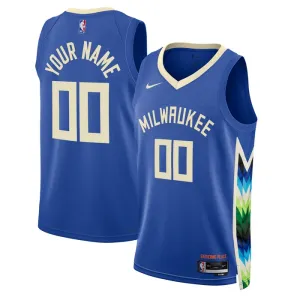 Nike Milwaukee Bucks Personoitava Miesten Pelipaita City Edition 2022-23 Swingman
