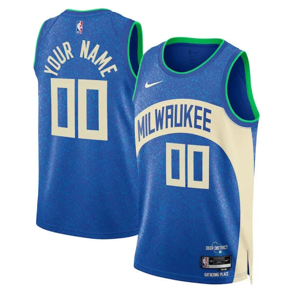 Nike Milwaukee Bucks Personoitava Miesten Pelipaita City Edition 2023-24 Swingman Nike Milwaukee Bucks Personoitava Miesten Pelipaita City Edition 2023-24 Swingman