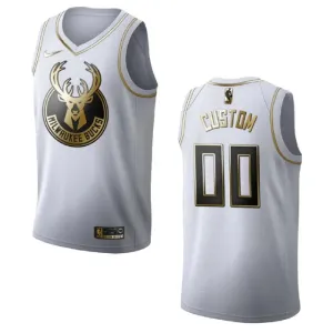 Nike Milwaukee Bucks Personoitava Miesten Pelipaita Golden Edition Swingman Valkoinen Nike Milwaukee Bucks Personoitava Miesten Pelipaita Golden Edition Swingman Valkoinen