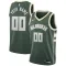 Nike Milwaukee Bucks Personoitava Miesten Pelipaita Icon Edition Swingman Vihreä