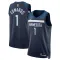 Nike Minnesota Timberwolves Anthony Edwards 1 Miesten Pelipaita Icon Edition Swingman Laivasto