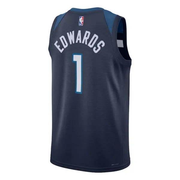 Nike Minnesota Timberwolves Anthony Edwards 1 Miesten Pelipaita Icon Edition Swingman Laivasto