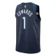Nike Minnesota Timberwolves Anthony Edwards 1 Miesten Pelipaita Icon Edition Swingman Laivasto