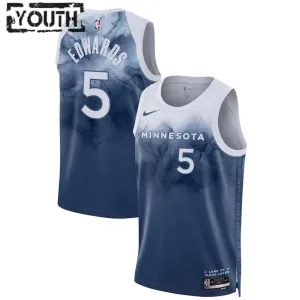 Nike Minnesota Timberwolves Anthony Edwards 5 Lasten Pelipaita City Edition 2023-24 Swingman Sininen Nike Minnesota Timberwolves Anthony Edwards 5 Lasten Pelipaita City Edition 2023-24 Swingman Sininen
