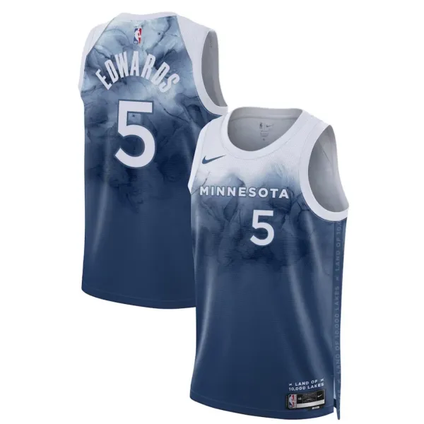 Nike Minnesota Timberwolves Anthony Edwards 5 Miesten Pelipaita City Edition 2023-24 Swingman Sininen Nike Minnesota Timberwolves Anthony Edwards 5 Miesten Pelipaita City Edition 2023-24 Swingman Sininen