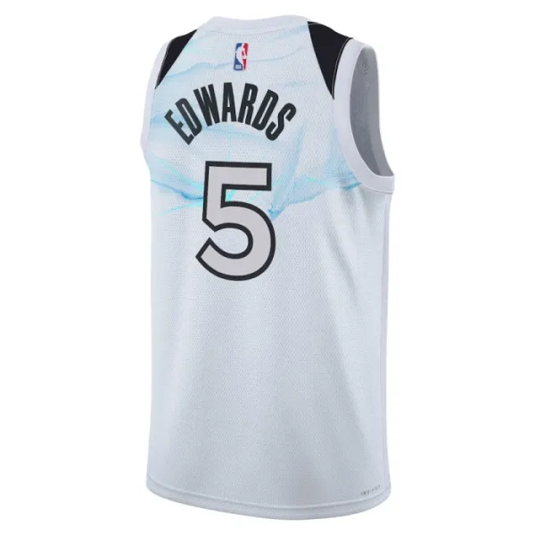 Nike Minnesota Timberwolves Anthony Edwards Miesten Pelipaita City Edition 2024-25 Swingman Valkoinen