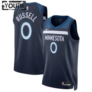 Nike Minnesota Timberwolves D Angelo Russell Lasten Pelipaita Icon Edition Swingman Laivasto