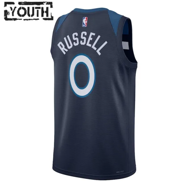 Nike Minnesota Timberwolves D Angelo Russell Lasten Pelipaita Icon Edition Swingman Laivasto
