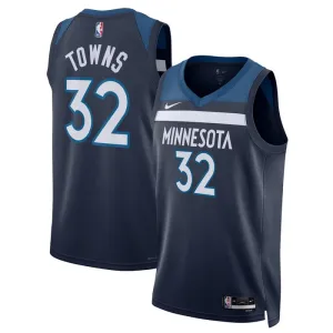 Nike Minnesota Timberwolves Karl Anthony Towns 32 Miesten Pelipaita Icon Edition Swingman Laivasto