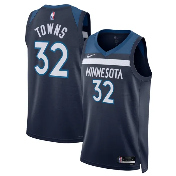 Nike Minnesota Timberwolves Karl Anthony Towns 32 Miesten Pelipaita Icon Edition Swingman Laivasto Nike Minnesota Timberwolves Karl Anthony Towns 32 Miesten Pelipaita Icon Edition Swingman Laivasto