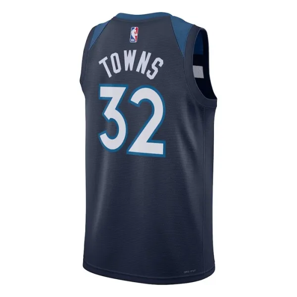 Nike Minnesota Timberwolves Karl Anthony Towns 32 Miesten Pelipaita Icon Edition Swingman Laivasto