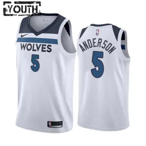 Nike Minnesota Timberwolves Kyle Anderson 5 Lasten Pelipaita Association Edition Swingman Valkoinen Nike Minnesota Timberwolves Kyle Anderson 5 Lasten Pelipaita Association Edition Swingman Valkoinen