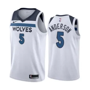 Nike Minnesota Timberwolves Kyle Anderson 5 Miesten Pelipaita Association Edition Swingman Valkoinen Nike Minnesota Timberwolves Kyle Anderson 5 Miesten Pelipaita Association Edition Swingman Valkoinen