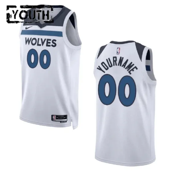 Nike Minnesota Timberwolves Personoitava Lasten Pelipaita Association Edition Swingman Valkoinen Nike Minnesota Timberwolves Personoitava Lasten Pelipaita Association Edition Swingman Valkoinen