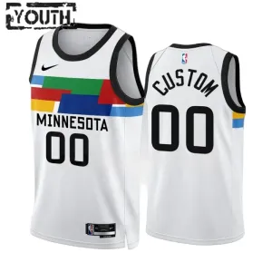 Nike Minnesota Timberwolves Personoitava Lasten Pelipaita City Edition 2022-23 Swingman Valkoinen Nike Minnesota Timberwolves Personoitava Lasten Pelipaita City Edition 2022-23 Swingman Valkoinen