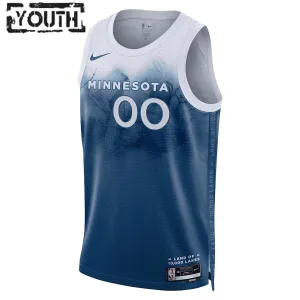 Nike Minnesota Timberwolves Personoitava Lasten Pelipaita City Edition 2023-24 Swingman Sininen