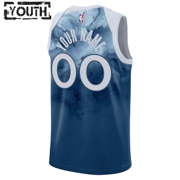 Nike Minnesota Timberwolves Personoitava Lasten Pelipaita City Edition 2023-24 Swingman Sininen