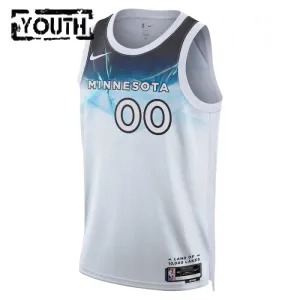 Nike Minnesota Timberwolves Personoitava Lasten Pelipaita City Edition 2024-25 Swingman Valkoinen