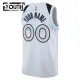 Nike Minnesota Timberwolves Personoitava Lasten Pelipaita City Edition 2024-25 Swingman Valkoinen