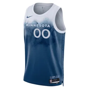 Nike Minnesota Timberwolves Personoitava Miesten Pelipaita City Edition 2023-24 Swingman Sininen