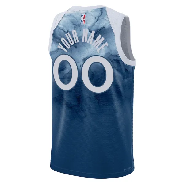 Nike Minnesota Timberwolves Personoitava Miesten Pelipaita City Edition 2023-24 Swingman Sininen