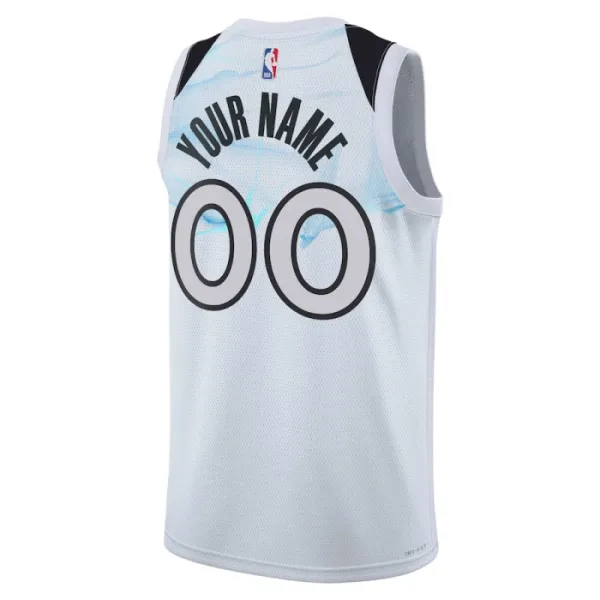 Nike Minnesota Timberwolves Personoitava Miesten Pelipaita City Edition 2024-25 Swingman Valkoinen