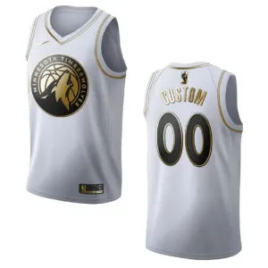 Nike Minnesota Timberwolves Personoitava Miesten Pelipaita Golden Edition Swingman Valkoinen Nike Minnesota Timberwolves Personoitava Miesten Pelipaita Golden Edition Swingman Valkoinen