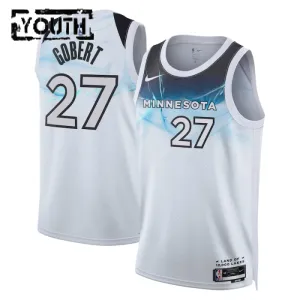 Nike Minnesota Timberwolves Rudy Gobert Lasten Pelipaita City Edition 2024-25 Swingman Valkoinen Nike Minnesota Timberwolves Rudy Gobert Lasten Pelipaita City Edition 2024-25 Swingman Valkoinen