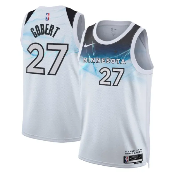 Nike Minnesota Timberwolves Rudy Gobert Miesten Pelipaita City Edition 2024-25 Swingman Valkoinen Nike Minnesota Timberwolves Rudy Gobert Miesten Pelipaita City Edition 2024-25 Swingman Valkoinen