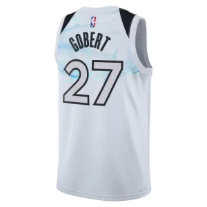 Nike Minnesota Timberwolves Rudy Gobert Miesten Pelipaita City Edition 2024-25 Swingman Valkoinen