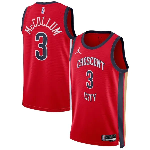 Jordan New Orleans Pelicans CJ McCollum Miesten Pelipaita Statement Edition 2023-24 Swingman Punainen Jordan New Orleans Pelicans CJ McCollum Miesten Pelipaita Statement Edition 2023-24 Swingman Punainen