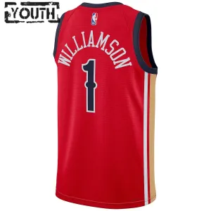 Jordan New Orleans Pelicans Zion Williamson Lasten Pelipaita Statement Edition 2023-24 Swingman Punainen